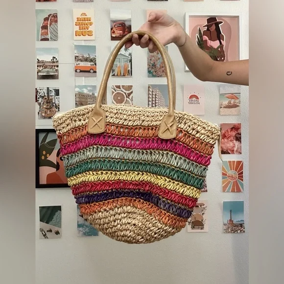 Woven Rainbow Purse - Picture 1 of 3